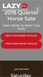 Mobile Screenshot of lazyuquarterhorses.com